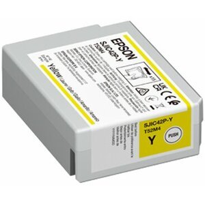 Epson ColorWorks SJIC42P-Y: Ink cartridge, žlutá, pro CW C4000e - C13T52M440