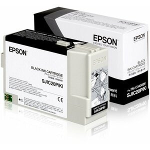 Epson ColorWorks SJIC20P(K): Ink cartridge, černá, pro TM-C3400BK - C33S020490