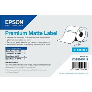 Epson ColorWorks role pro pokladní tiskárny, Premium Matte Label, 51mmx35m - C33S045417