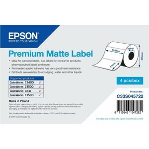 Epson ColorWorks role pro pokladní tiskárny, Premium Matte, 102x51mm, 2310ks - C33S045722