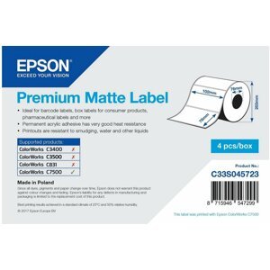 Epson ColorWorks role pro pokladní tiskárny, Premium Matte, 102x76mm, 1570ks - C33S045723