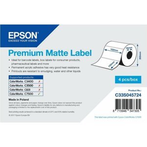 Epson ColorWorks role pro pokladní tiskárny, Premium Matte, 102x152mm, 800ks - C33S045724