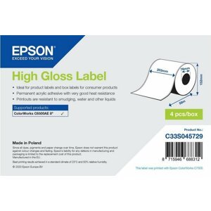 Epson ColorWorks role pro pokladní tiskárny, High Gloss, 203mmx58m - C33S045729