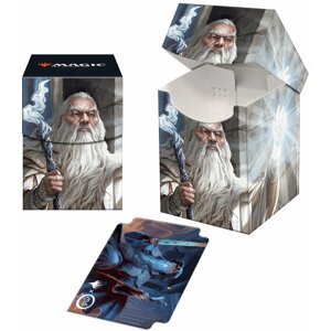 Krabička na karty Ultra Pro - LotR: TotME, Gandalf the White, na 100 karet - 0074427198275