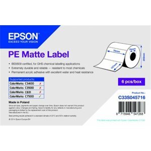 Epson LabelWorks role pro tiskárny etiket, PE Matte, 76x127mm, 960ks - C33S045716