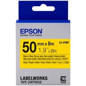 Epson LabelWorks LK-9YBP, páska pro tiskárny etiket, 50mm, 8m, černo-žlutá - C53S659002