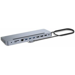 i-tec dokovací stanice USB-C Metal Ergonomic, 3x 4K Display, PD 100W - C31FLAT2PDPRO