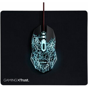 Trust Basics gaming myš a podložka, černý - 24752