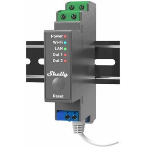 Shelly Pro 2, spínací modul 2x 16A na DIN lištu, WiFi, LAN - SHELLY-PRO-2