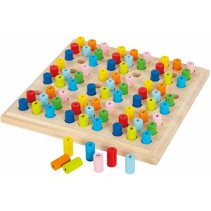 Desková hra Small Foot - Sudoku barevné válečky, dřevěná - LE2489