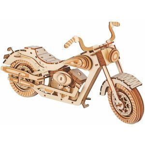 Stavebnice Woodcraft - Motocykl HD 1, dřevěná - XB-G004