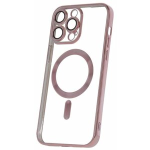 C.P.A. silikonové TPU pouzdro Mag Color Chrome pro iPhone 14 Pro Max, růžovo-zlatá - GSM169581