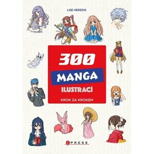 Kniha 300 manga ilustrací - 9788026449430