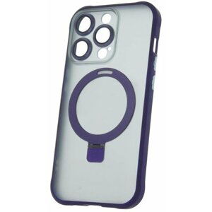C.P.A. silikonové TPU pouzdro Mag Ring pro iPhone 14 Pro, fialová - GSM172047
