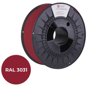 C-TECH tisková struna (filament), ABS, 1,75mm, 1kg, orientální červená - 3DF-P-ABS1.75-3031