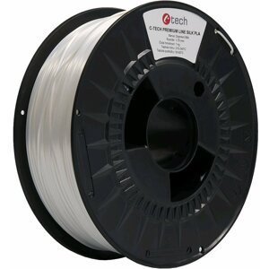 C-TECH PREMIUM LINE tisková struna (filament), Silk PLA, 1,75mm, 1kg, dopravní bílá - 3DF-P-SPLA1.75-9003