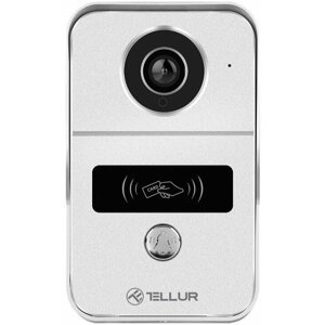 Tellur WiFi Smart Video DoorBell, 1080P, funkce odemknutí, vnitřní zvonek, šedá - TR0126