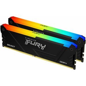 Kingston Fury Beast RGB 16GB (2x8GB) DDR4 2666 CL16 - KF426C16BB2AK2/16