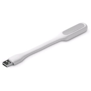 C-TECH USB lampička k notebooku, flexibilní, bílá - UNL-04W