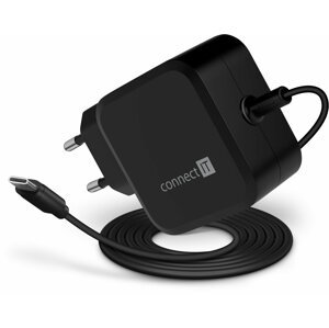 CONNECT IT univerzální notebookový adaptér C-Power USB-C, PD 67W, černá - CNP-1660-BK