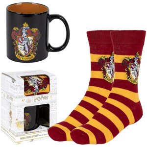 Dárkový set Harry Potter - Gryffindor, hrnek a ponožky, 300 ml, 40-46 - 08445484249439