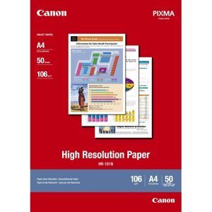 Canon Foto papír High Resolution HR-101N, A4, 50 ks, 106g/m2, matný - 1033A002
