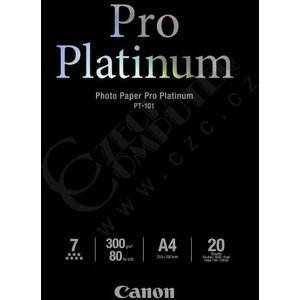 Canon Foto papír Pro Platinum PT-101, A4, 20 ks, 300g/m2, lesklý - 2768B016