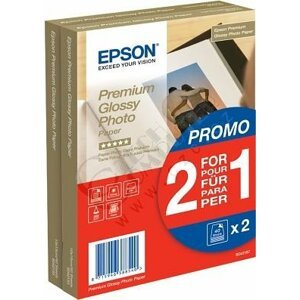 Epson Foto papír Premium Glossy, 10x15 cm, 2x40 listů, 255g/m2, lesklý - C13S042167