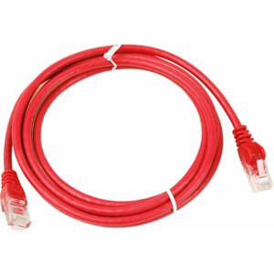 UTP kabel rovný kat.6 (PC-HUB) - 0,5m, červená - sp6utp005R