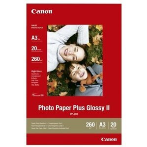 Canon Foto papír Plus Glossy II PP-201, A3, 20 ks, 260g/m2, lesklý - 2311B020